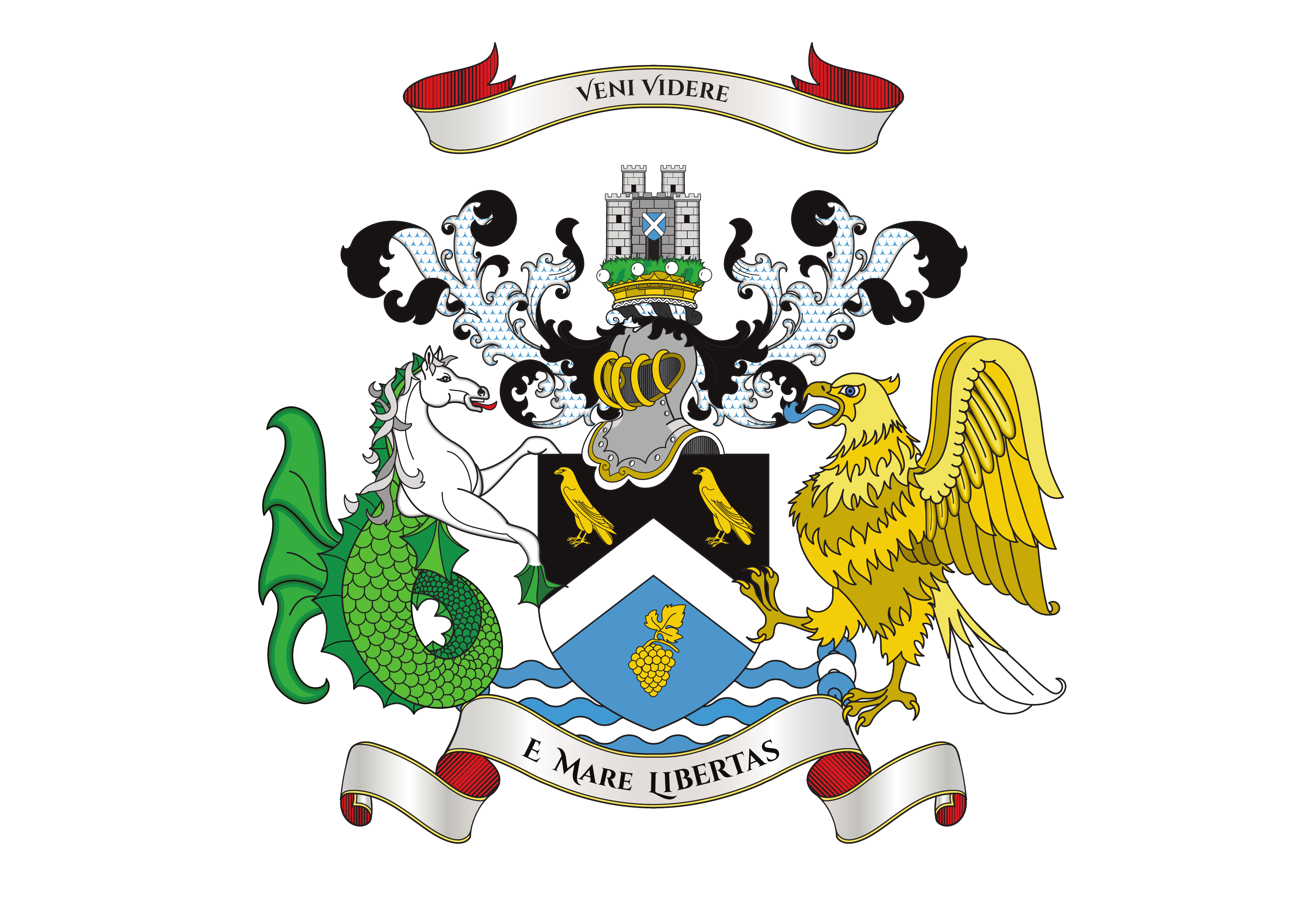 Sealand Coat of Arms © Sealand College of Heraldry / Leanna McAlpine / Anthony Smith